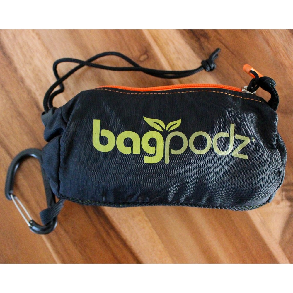 BagPodz Reusable Grocery Bag Set 5-Bags Ripstop Nylon Carry Clip Pod Compact